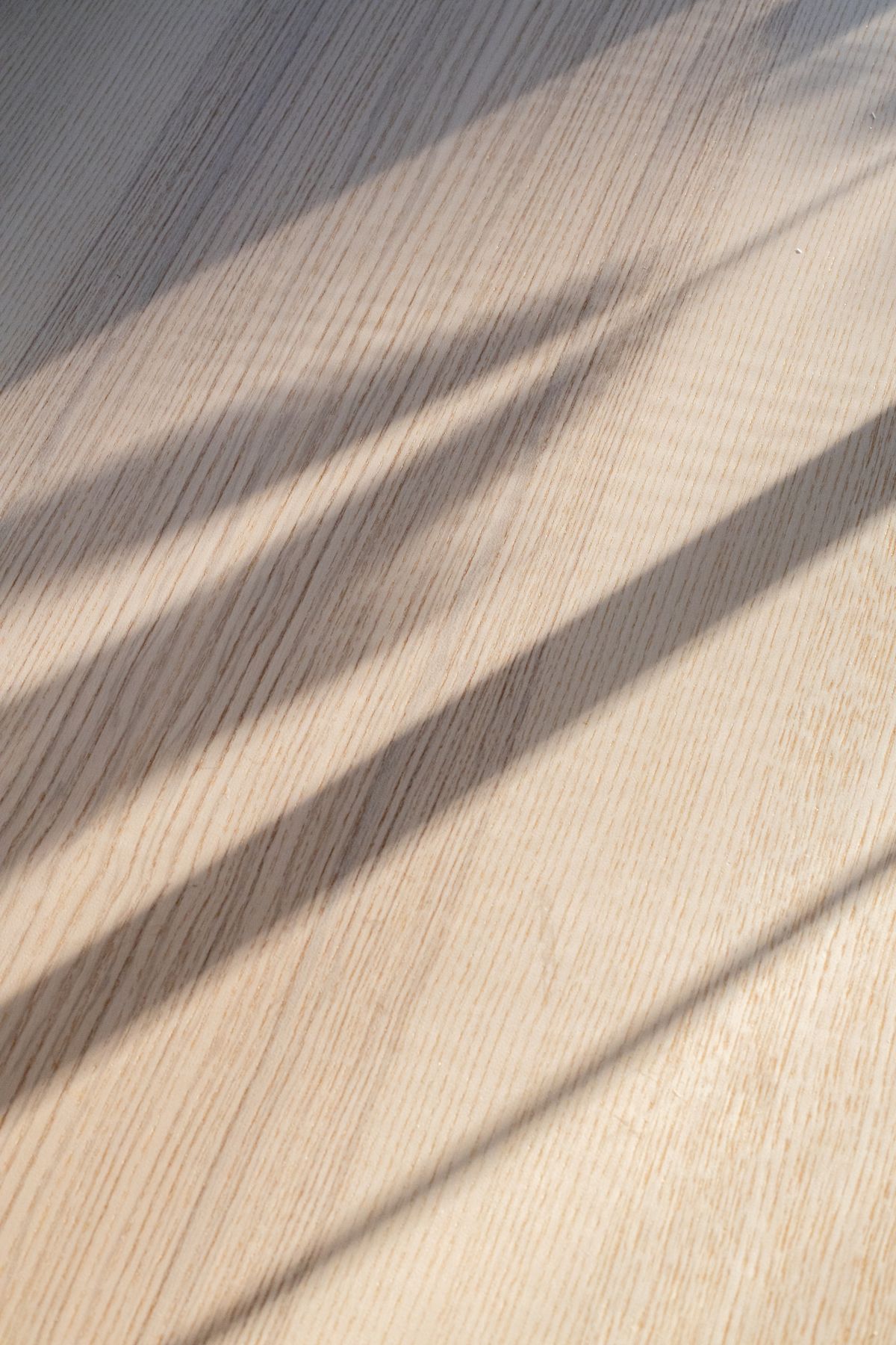 Light and shadows across laminate flooring